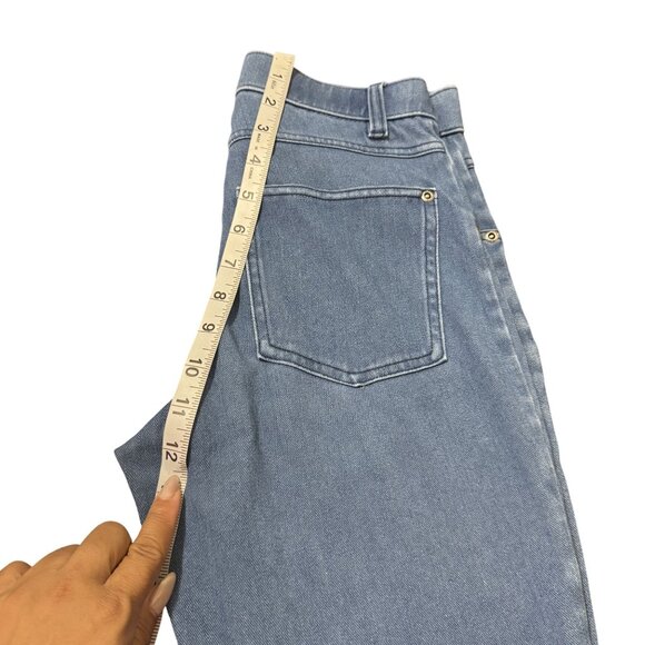 Hue Womens Blue Ultra Soft  Stretch Mock Front Button Fly Denim Leggings Size XS - Picture 6 of 9